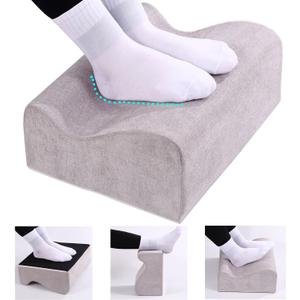 Foot Rest for Under Desk at Work,At Work Soft Ergonomic Footrest,Support Foot Pillow,Heel Chair,Leg Elevation Pillow (Light Grey)