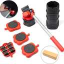 Furniture Moving & Lifting Tool Set, 13 Piece Movers with 360 Swivel Wheels, Lifter for Bed, Sofa, Heavy Appliances, Home & Professional Use, Supports Upto 600 lbs
