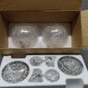 Audickic Pendant Lights Kitchen Island 2 Pack, 7" Modern Brushed Nickel Hanging Lights Fixtures with Clear Glass Globe Shade, Kitchen Island Lighting for Bathroom, AD222801P2SNC