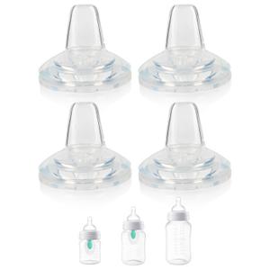 Sippy Cup Nipples for Philips Avent Anti-Colic Baby Bottles,Food Grade Silicone Sippy SpoutVariable Flow Soft Nipple6m+,4-Count