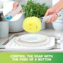 Smile Sponge Sponge Holder and Round Smiley Face Sponge Soap Dispensing Handle, Compatible with Smiley Sponges