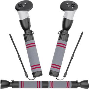 Handle Accessories for Met-a Quest 3, TanReginal Gorilla Tag Long Arms for Met-a Quest 3S Controller, Dual Handles Extension VR Sticks Compatible with 0culus Quest 3 for Beat Saber More Games