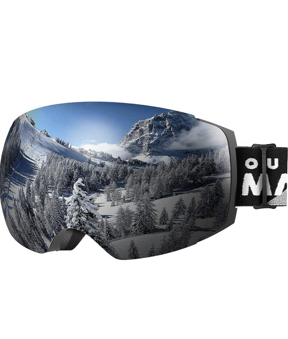 OutdoorMaster Ski Goggles PRO - Frameless, Interchangeable Lens 100% UV400 Protection Snow Goggles for Men & Women