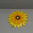 Metal Flowers Outdoor Decor 13" Metal Sunflower Wall Art Decorations Sunflower Wall Decor for Kitchen Living Room Porch Garden Yard (Yellow)