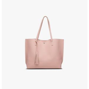 Dreubea Women's Soft Faux Leather Tote Shoulder Bag from, Big Capacity Tassel Handbag L 15.7 x H 11.4 x D 4 inch