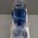 Set of 3 Blue Clear Hurricane Candle Holder Glass Cylinder Vases 6, 8, 10 Inches Height Hurricane Vases for Centerpieces Home Table Decor