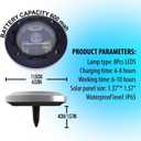 Solar Lights Outdoor,12 Pack Solar Garden Lights for Pathway,Yard,Deck,Lawn,Patio,Walkway,Driveway,StepBlue