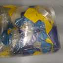 Cartoon Sponge Themed Birthday Party Decorations Kit - Blue and Yellow Balloon Arch Garland with Backdrop, Pineapple Foil Balloons - Under the Sea Party Supplies for Boys and Girls Birthday Decor