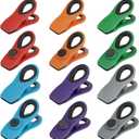 TACGEA Chip Clips, Magnetic Bag Clips with Air Tight Seal for Food Storage, 12 Pieces, Multicolor