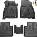 Car Floor Mats Compatible with 2018 2019 2020 2021 2022 Accord, Custom Fit Black TPE All Weather Protection Waterproof Front & Rear Seat Floor Liners