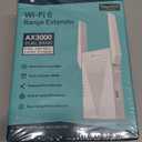 TPLink AX3000 WiFi 6 Range Extender | PCMag Editor's Choice | DualBand Wireless Repeater w/Ethernet Port | Up to 2400 Sq. Ft., 64 Devices | Internet Signal Booster | APP Setup | EasyMesh (RE715X)