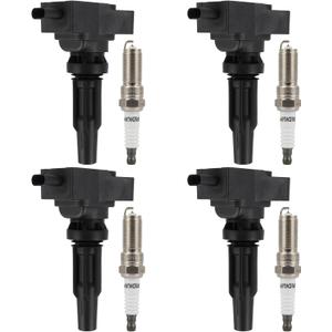 ECCPP 4 ignition coils for 4 iridium Spark Plugs UF855,coils packs,for Ford Explorer 2020-2021,Escape 2020-2022,Edge 2019-2021,Ranger,Bronco Sport,Bronco & for Lincoln Nautilus,Corsair UF855