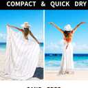 Turkish Beach Towel Pool Throw Blanket Sandproof Fast Dry Thin Extra Large Bedroom Living Room Accessories Sofa Couch Chair Essential Bohmian Aztec African Southwest Neutral White Fall Antique Vintage (Stripe Beige)