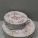 LIYH 60 Pcs Floral Plastic Plates Disposable Spring Plates 30 10.25" Dinner & 30 7.5" Dessert Plate Flower Plate Heavy-Duty BPA-Free Vintage Floral Design for Wedding Birthday Party Tea Party