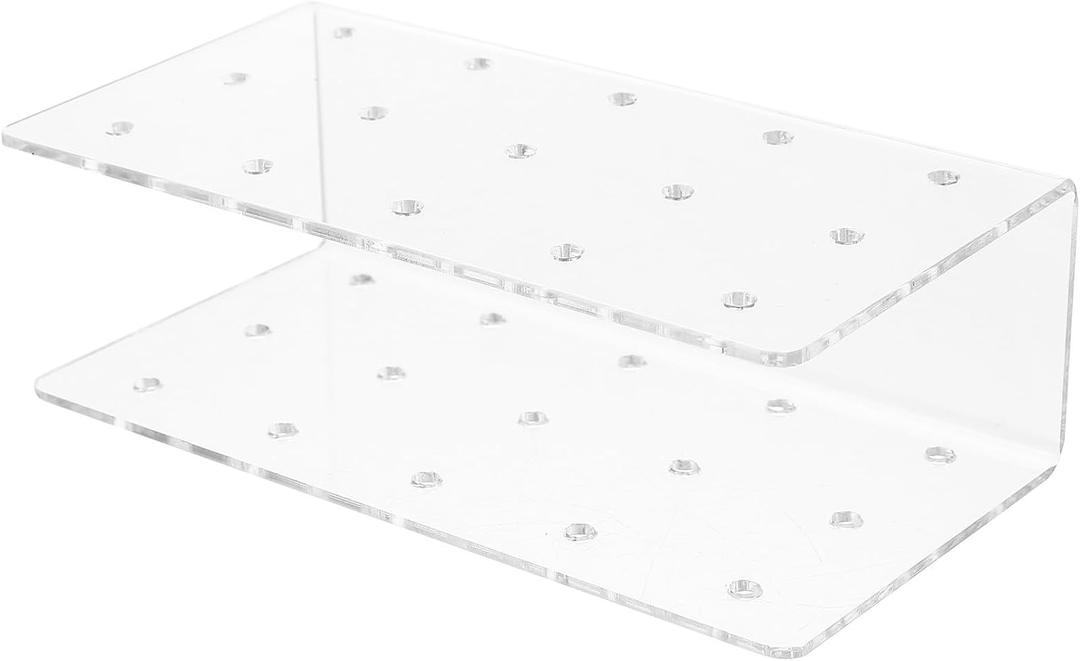 Acrylic Lollipop Display Rack 15-hole Candy Stand White Multi-purpose Lollipop Holder for Party, Retail, and Store Use