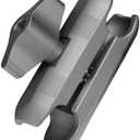 FANAUE 20mm Ball Head Double Socket Arm for Motorcycle Phone Mount, Universal for 20mm Ball Head Adapter, with 1/4'' Screw for GoPro and Action Cameras, Black