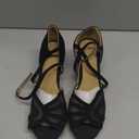 Women's Latin Ballroom Dance Shoes Mesh Open Toe Salsa Shoes 2 Inch Heel, Black (8)