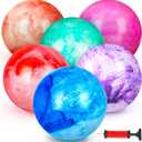 FUTUREPLUSX 6PCS Inflatable Playground Balls, 8.7 Inches Kickball Dodge Ball with Pump, for Kids Indoor and Outdoor Play, Party Favors (Medium)