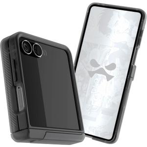 Ghostek Covert Clear Flip 7 Case with Built-in Kickstand, MagSafe and Full Hinge Protection Designed for 2025 Samsung Galaxy Z Flip7 (6.9") (Smoke Matte)