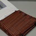 Blissun Christmas Tree Collar, Plastic Rattan Xmas Tree Ring, Farmhouse Christmas Tree Collar, Christmas Tree Skirt for Artificial Christmas Trees Decoration, Red & Black