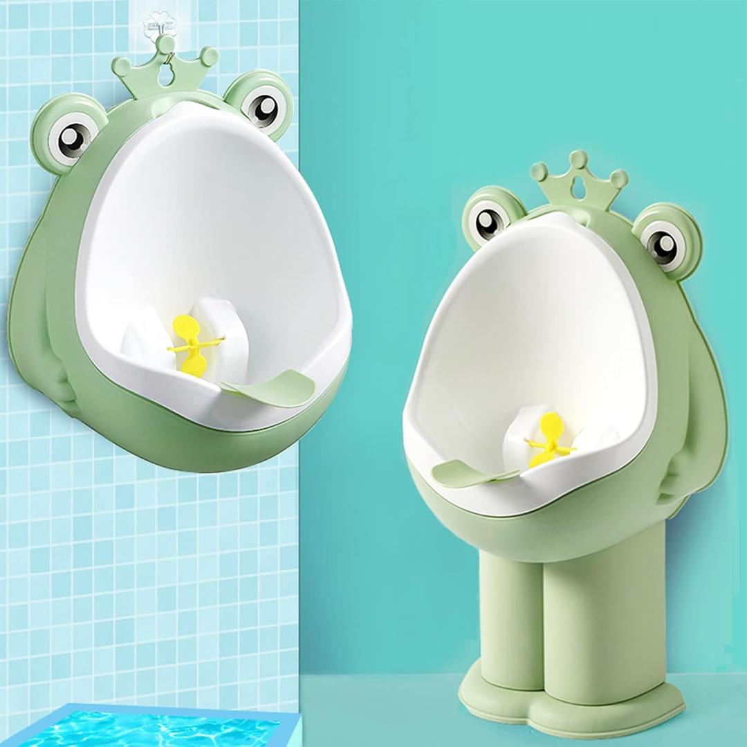 Frog Pee Training,Potty Training Urinal for Boys Kids Toddler Standing Urinal Wall-Mounted Toilet with Funny Aiming Target,Green Frog Pee Training,Potty Training Urinal for Boys Kids Toddler Standing Urinal Wall-Mounted Toilet with Funny Aiming Target,Green