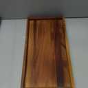 ALELION 11.7" Bathroom Vanity Tray for Counter - Acacia Wood Decorative Tray for Toilet Tank Makeup Perfume Jewelry Catchall Coffee Table - Wooden Kitchen Countertop Organizer for Soap Dispenser (6" x 0.8" x 11.7")