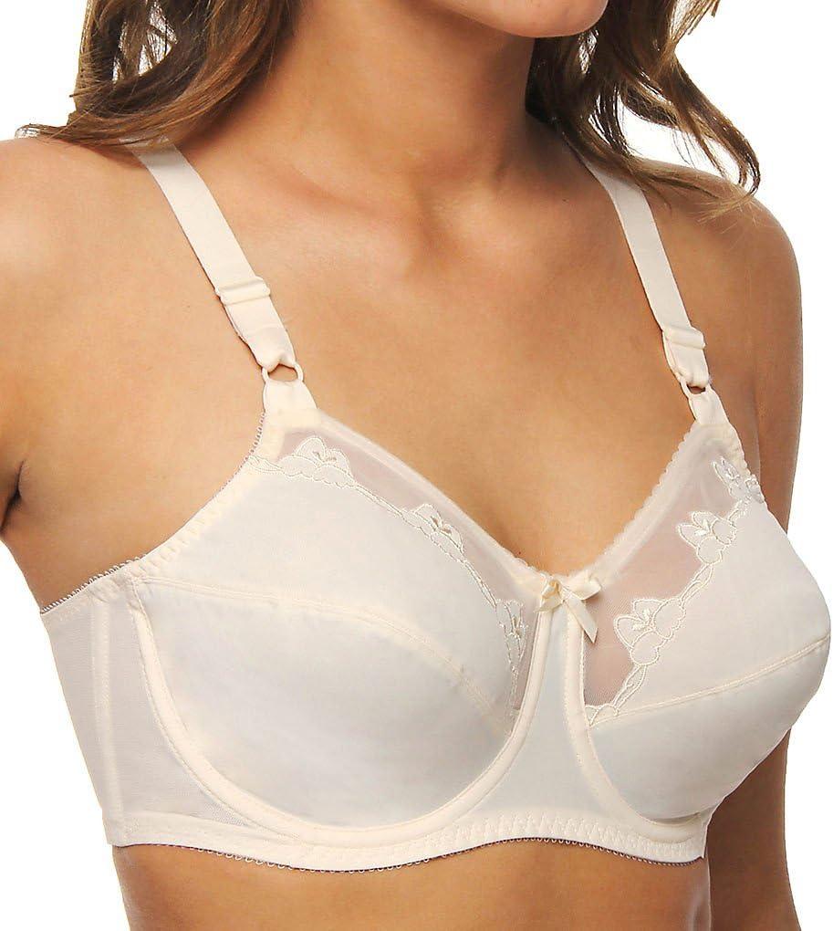 Bali Womens Flower Underwire Bra Df0180 (34B, Light Beige)