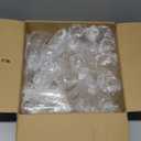 N9R 36PCS Plastic Champagne Flutes, 9 Oz Stemless Disposable Gold Rim Toasting Glasses, Crystal Clear Cocktail Cups Drinkware Shatterproof Ideal for Party Wedding Birthday