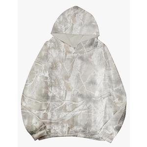 Womens Camo Hoodie Maple Leaf Print Oversized Fleece Hooded Sweatshirt Trendy Graphic Hoodie Pullover with Pocket, Large