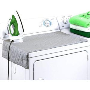 Magnetic Ironing Mat Blanket, Iron Board Alternative Cover, Quilted Washer Dryer Heat Resistant Pad/Portable Cover/Mat Grey 33"X 18" Iron Anywhere