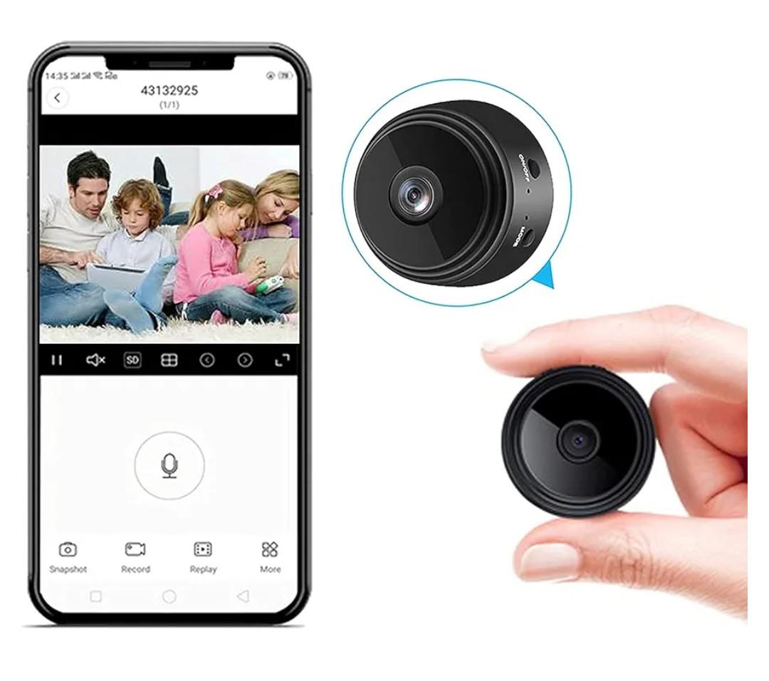 Secret Camera Spy Camera WiFi Home Security Camera Mini Hidden Camera Video Recorder Night Vision Live Feed Playback Phone App Control Nanny Cam Pet Camera