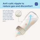 MAM 6oz Feel Good Pure Glass Anti-Colic Wide Neck Baby Bottle, Slow Flow Skin Soft Silicone Nipple, Easy to Clean, BPA Free, 0+ Months, Easy Switch Between Breast & Bottle, Made in Europe, 1 Pack