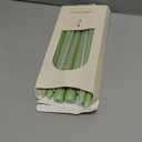 Tapered Dinner Candles - Soy & Paraffin Blend, Dinner Candles with Long-Lasting 7-Hour Burn for Stylish Homes - Candle in Curated Colors Ideal Gift for Hosts, Brides & Event Planners-Sage