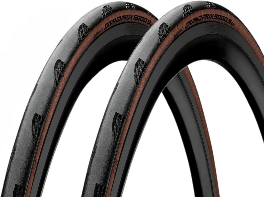Continental Grand Prix 5000 S TR 700x25 Black/Transparent - Tubeless Ready - Pack of 2 Tires
