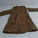Amazon Essentials Girls and Toddlers' Long Lightweight Hooded Puffer Jacket (Small, Leopard Print)
