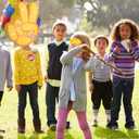 Two Groovy Pinata - Groovy Pinata with Blindfold and Bat for Kids Groovy Hippie Theme Birthday Party Game Decorations (Small Size 16x12x3)