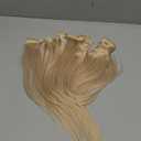 Eufficco Real Human Remy Hair Lace Clip In Hair Extensions 16inch Finsih at 16.5inch 100g Color Bleach Blonde Double Wefted Thick Ends Silky Soft Long Lifespan Tangle Free Human Hair Extensions