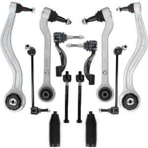 12pcs Front Suspension Kit Lower Control Arm Stabilizer Sway Bar Tie Rod End Link Assembly Replacement for Cadillac ATS 2013-2019 RWD