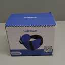 Travel Pillows for Airplanes, Airplane Pillow with Sleeping Eye Mask, Travel Neck Pillow for Car, Road Trip Car Headrest, 2-Pack Airplane Travel Essentials, Black and Mottled Blue