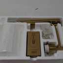 addlon Floor Lamps for Living Room Bright Lighting with Glass lampshade, Modern Bright Floor Lamp with LED Bulbs Industrial Standing lamp for beroom, Tall Pole Lamps Office - Brass Gold (Bronze)