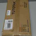 TUTOTAK C Shaped End Table, Tv Tray, Small Side Table, 28.7 inch Tall Couch Table, Tray Table, Sofa Table, Living Room, Bed Room, Brown TB01BB071