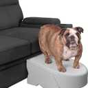 Pet Gear Stramp Stair and Ramp Combination for Dogs/Cats, Easy Step, Lightweight/Portable, Sturdy, Easy Assembly (No Tools Required), Essential Grey