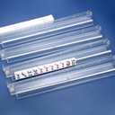 Mahjong Racks with Pushers, Convenient Rotating One-Piece Mahjong Pushers and Racks,4-Piece Set American Mahjong Accessories,Transparent