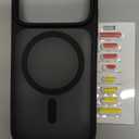 TORRAS Magnetic Shockproof for iPhone 17 Pro Case, Camera Control, Compatible with MagSafe, Military-Grade Protection, Stronger Slim Translucent Phone Case for iPhone 17 Pro, Black