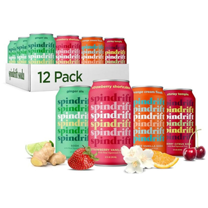 Spindriift Sparkling Flavored Water Variety Pack, Made With Real Squeezed Fruit, 12 Fl Oz Cans (Pack Of 12) (BB: 06/02/2026)