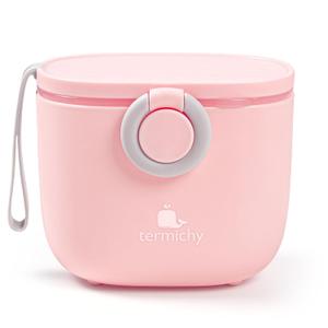 Termichy Baby Formula Dispenser, Portable Milk Powder Dispenser Container with Carry Handle and Scoop for Travel Outdoor Activities with Baby Infant, 8.8OZ, 0.55LB, 250g (Pink)