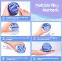 Amiline 2 Packs Flying Orb Ball Toy 2025, Boomerang Hover Ball Cosmic Globe, Galaxy Flying Spinner for 6 7 8 9 10 11 12+ Year Old Kids Boys Girls Adult(Red&Blue)