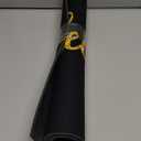 MUGINYU Small Get Naked Bath Mat,Black Gold Rubber Back Bathroom Rugs,Thin fit Under Door Bathroom Floor Mats for Bathtub, Shower Room, Sink Absorbent Non-Slip 16"*24" W*L