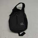 WATERFLY Crossbody Sling Backpack Sling Bag Travel Hiking Chest Bag Daypack (Black)