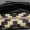 SAND MINE Waterproof Outdoor Rug 5x8 ft, Plastic Reversible Rug, Modern Area Rug, Large Floor Mat for Outdoors, RV, Patio, Backyard, Deck, Picnic, Beach, Camping, Black & Beige